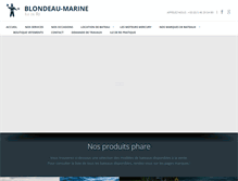 Tablet Screenshot of blondeau-marine.com